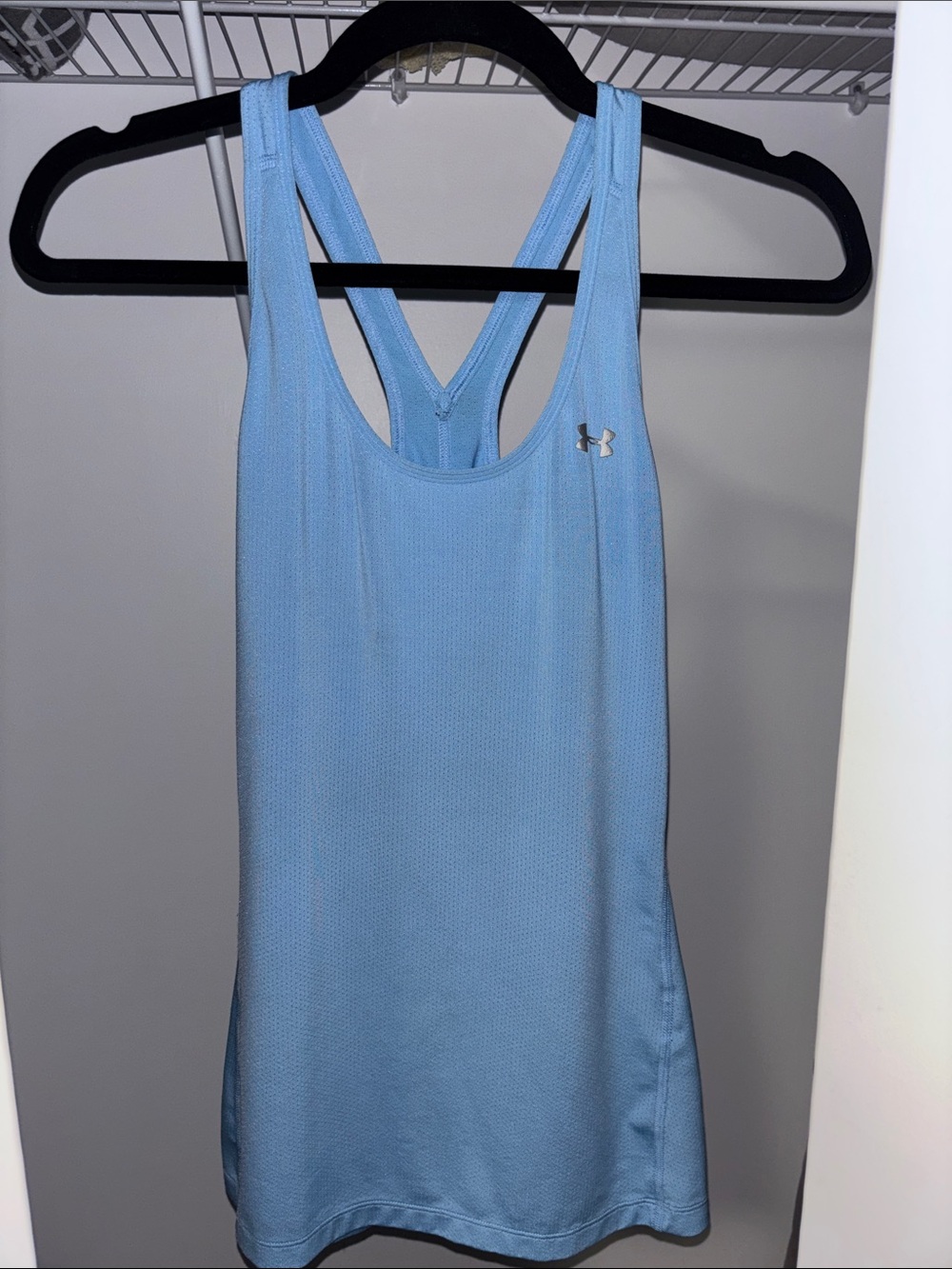 Under Armour Light Blue Racerback Athletic Tank Top